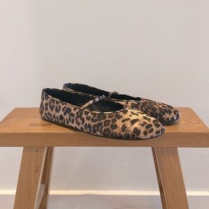 Jeffrey Campbell Brown and Black Leopard Print Flats